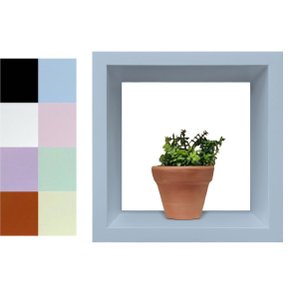 Nicho Decorativo Colorido em Mdf Laqueado para Parede - 30x30x12cm Nicho Decorativo Colorido em Mdf Laqueado para Parede - 30x30x12cm