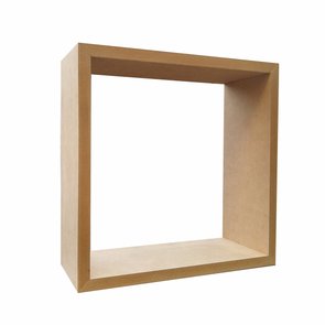 Nicho Decorativo em MDF Cru para Parede - 25x25x12cm Nicho Decorativo em MDF Cru para Parede - 25x25x12cm