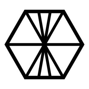 Painel Cobogó Hexagonal Vazado em Mdf 3mm Laminado - Linhas Painel Cobogó Hexagonal Vazado em Mdf 3mm Laminado - Linhas