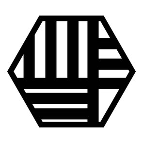 Painel Cobogó Hexagonal Vazado em Mdf 3mm Laminado - Listrado Painel Cobogó Hexagonal Vazado em Mdf 3mm Laminado - Listrado