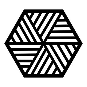 Painel Cobogó Hexagonal Vazado em Mdf 3mm Laminado - Triângulos Listrados Painel Cobogó Hexagonal Vazado em Mdf 3mm Laminado - Triângulos Listrados