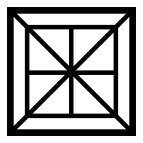 Painel Cobogó Quadrado Vazado em Mdf 3mm Laminado - Geométrico Painel Cobogó Quadrado Vazado em Mdf 3mm Laminado - Geométrico