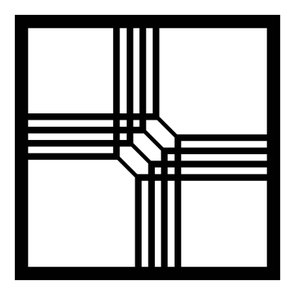 Painel Cobogó Quadrado Vazado em Mdf 3mm Laminado - Trançado Painel Cobogó Quadrado Vazado em Mdf 3mm Laminado - Trançado