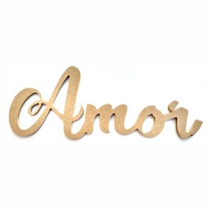 Palavra Decorativa Amor Lettering Para Parede 35cm em Mdf Cru 6mm Palavra Decorativa Amor Lettering Para Parede 35cm em Mdf Cru 6mm