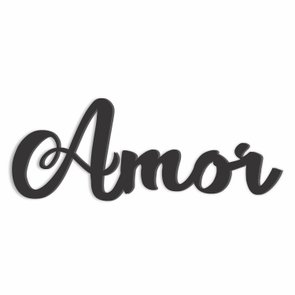 Palavra Decorativa Amor Lettering Para Parede - 6mm Palavra Decorativa Amor Lettering Para Parede - 6mm