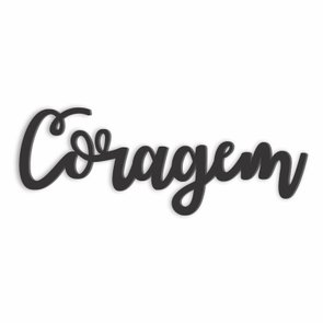 Palavra Decorativa Coragem Lettering Para Parede - 6mm Palavra Decorativa Coragem Lettering Para Parede - 6mm