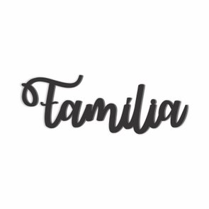 Palavra Decorativa Família Lettering Para Parede - 6mm Palavra Decorativa Família Lettering Para Parede - 6mm
