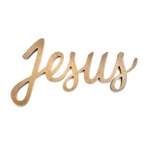 Palavra Decorativa Jesus Lettering Para Parede 35cm em Mdf Cru 6mm Palavra Decorativa Jesus Lettering Para Parede 35cm em Mdf Cru 6mm