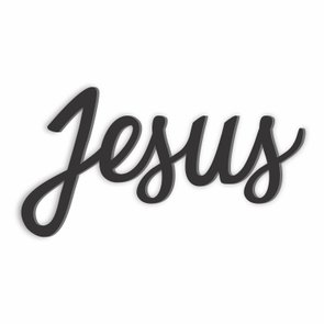 Palavra Decorativa Jesus Lettering Para Parede - 6mm Palavra Decorativa Jesus Lettering Para Parede - 6mm