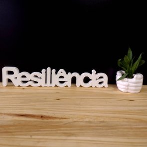 Palavra Decorativa Resiliência 45cm em Mdf 15mm Palavra Decorativa Resiliência 45cm em Mdf 15mm