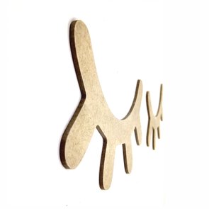 Par de Cílios de Unicórnio Olhos Sonolentos em MDF 3mm 20cm o par Par de Cílios de Unicórnio Olhos Sonolentos em MDF 3mm 20cm o par