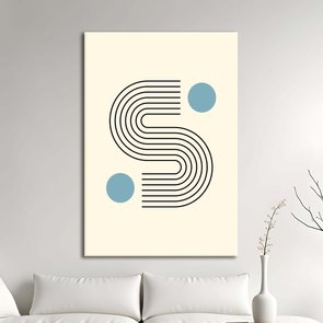 Placa Decorativa Bauhaus Curvas Placa Decorativa Bauhaus Curvas