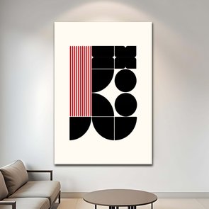 Placa Decorativa Bauhaus Formas Geométricas Placa Decorativa Bauhaus Formas Geométricas
