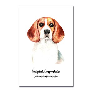 Placa Decorativa Cachorro Beagle Características da Raça Placa Decorativa Cachorro Beagle Características da Raça
