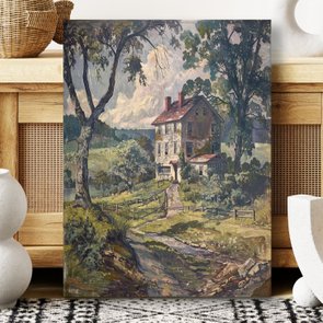 Placa Decorativa Casa De Campo Paisagem Vintage Farmhouse Placa Decorativa Casa De Campo Paisagem Vintage Farmhouse