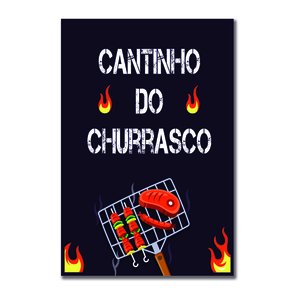 Placa Decorativa Churrasqueira Cantinho do Churrasco Placa Decorativa Churrasqueira Cantinho do Churrasco