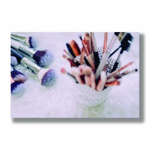 Placa Decorativa Coleção De Pincéis Placa Decorativa Coleção De Pincéis