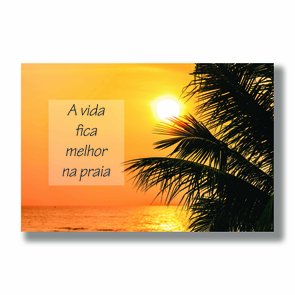 Placa Decorativa Coleção Mar A Vida Fica Melhor Na Praia Placa Decorativa Coleção Mar A Vida Fica Melhor Na Praia