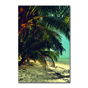 Placa Decorativa Coleção Mar Coqueiros Placa Decorativa Coleção Mar Coqueiros