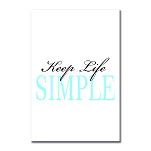 Placa Decorativa Coleção Mar Keep Life Simple Placa Decorativa Coleção Mar Keep Life Simple