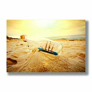 Placa Decorativa Coleção Mar Navio Em Garrafa Placa Decorativa Coleção Mar Navio Em Garrafa