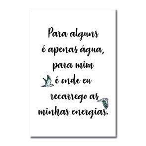 Placa Decorativa Coleção Mar Para Alguns É Apenas Água, ... Placa Decorativa Coleção Mar Para Alguns É Apenas Água, ...