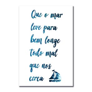 Placa Decorativa Coleção Mar Que O Mar Leve Para Bem Longe... Placa Decorativa Coleção Mar Que O Mar Leve Para Bem Longe...