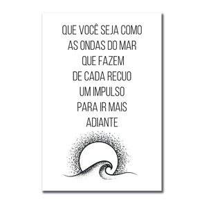 Placa Decorativa Coleção Mar Que Você Seja Como As Ondas... Placa Decorativa Coleção Mar Que Você Seja Como As Ondas...