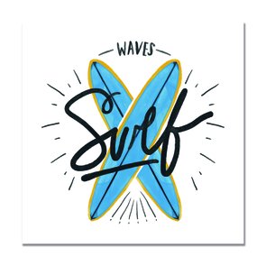 Placa Decorativa Coleção Mar Waves Surf Placa Decorativa Coleção Mar Waves Surf