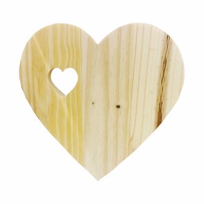 Tábua de Pinus Decorativa Descanso De Panela Coração Tábua de Pinus Decorativa Descanso De Panela Coração