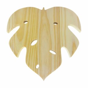 Tábua de Pinus Decorativa Descanso De Panela Costela de Adão Tábua de Pinus Decorativa Descanso De Panela Costela de Adão