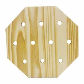 Tábua de Pinus Decorativa Descanso De Panela Octágono Tábua de Pinus Decorativa Descanso De Panela Octágono