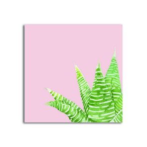 Placa Decorativa Espada de São Jorge com fundo Rosa Placa Decorativa Espada de São Jorge com fundo Rosa