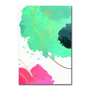 Placa Decorativa Geométrico Azul Água Placa Decorativa Geométrico Azul Água