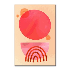 Placa Decorativa Geométrico Circulo Laranja Placa Decorativa Geométrico Circulo Laranja