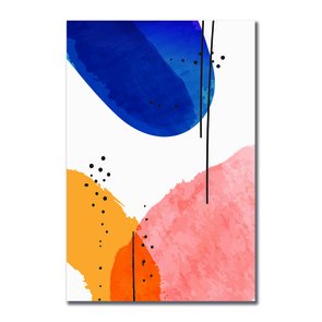 Placa Decorativa Geométrico Detalhe Azul Placa Decorativa Geométrico Detalhe Azul