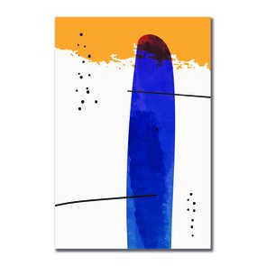 Placa Decorativa Geométrico Risco Azul Placa Decorativa Geométrico Risco Azul