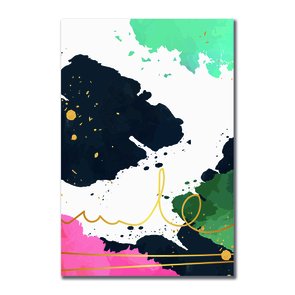 Placa Decorativa Geométrico Risco Dourado Placa Decorativa Geométrico Risco Dourado