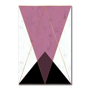 Placa Decorativa Geométrico Triângulo Preto Placa Decorativa Geométrico Triângulo Preto