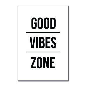 Placa Decorativa Good Vibes Zone Placa Decorativa Good Vibes Zone