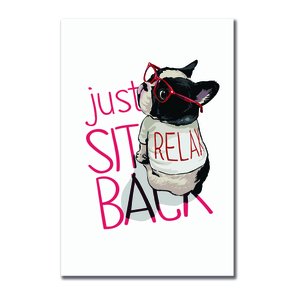 Placa Decorativa Just Sit Back Relax Placa Decorativa Just Sit Back Relax