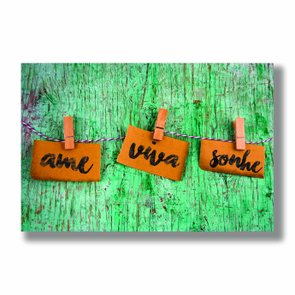 Placa Decorativa Lavanderia Ame Viva Sonhe Placa Decorativa Lavanderia Ame Viva Sonhe