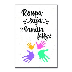Placa Decorativa Lavanderia Roupa Suja Família Feliz Placa Decorativa Lavanderia Roupa Suja Família Feliz