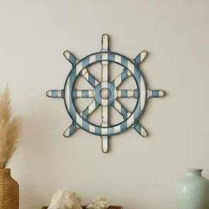 Placa Decorativa Leme em MDF 3mm Estilo Náutico e Praia