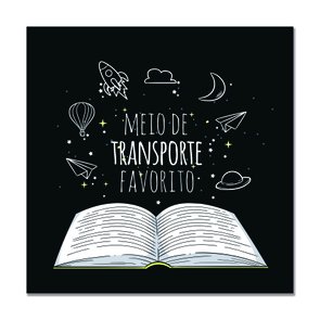 Placa Decorativa Livro Meio de Transporte Favorito Placa Decorativa Livro Meio de Transporte Favorito