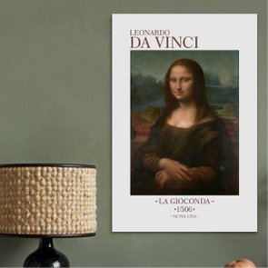 Placa Decorativa Mona Lisa de Leonardo da Vinci Placa Decorativa Mona Lisa de Leonardo da Vinci