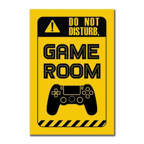 Placa Atenção Jogo Online Não Tem Pause - Reduto do Nerd