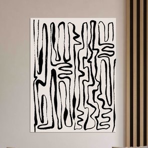 Placa Decorativa Padrão Abstrato Minimalista Estilo Japandi Placa Decorativa Padrão Abstrato Minimalista Estilo Japandi