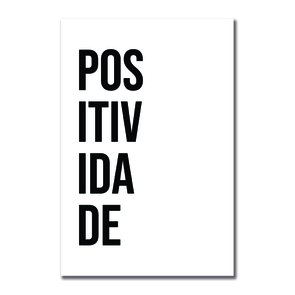 Placa Decorativa Palavra Positividade Placa Decorativa Palavra Positividade
