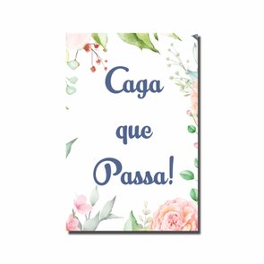 Placa Decorativa para Banheiro Caga que Passa Placa Decorativa para Banheiro Caga que Passa